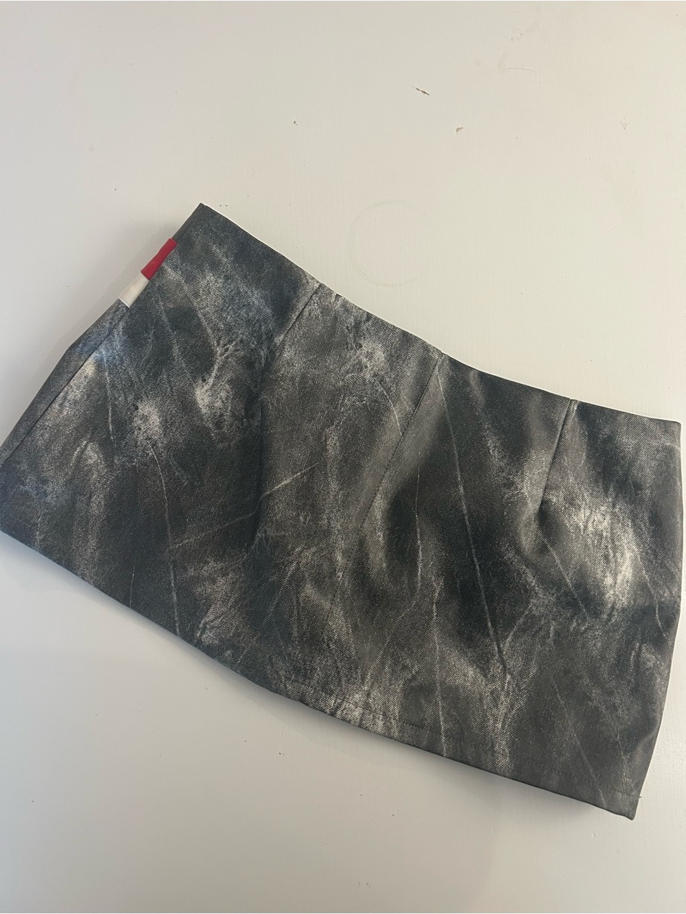 I am Gia faux leather Y2K moto style micro skirt - Picture 2 of 10